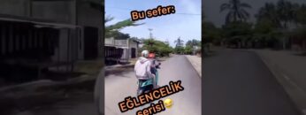 Motosiklette Komik Anlar